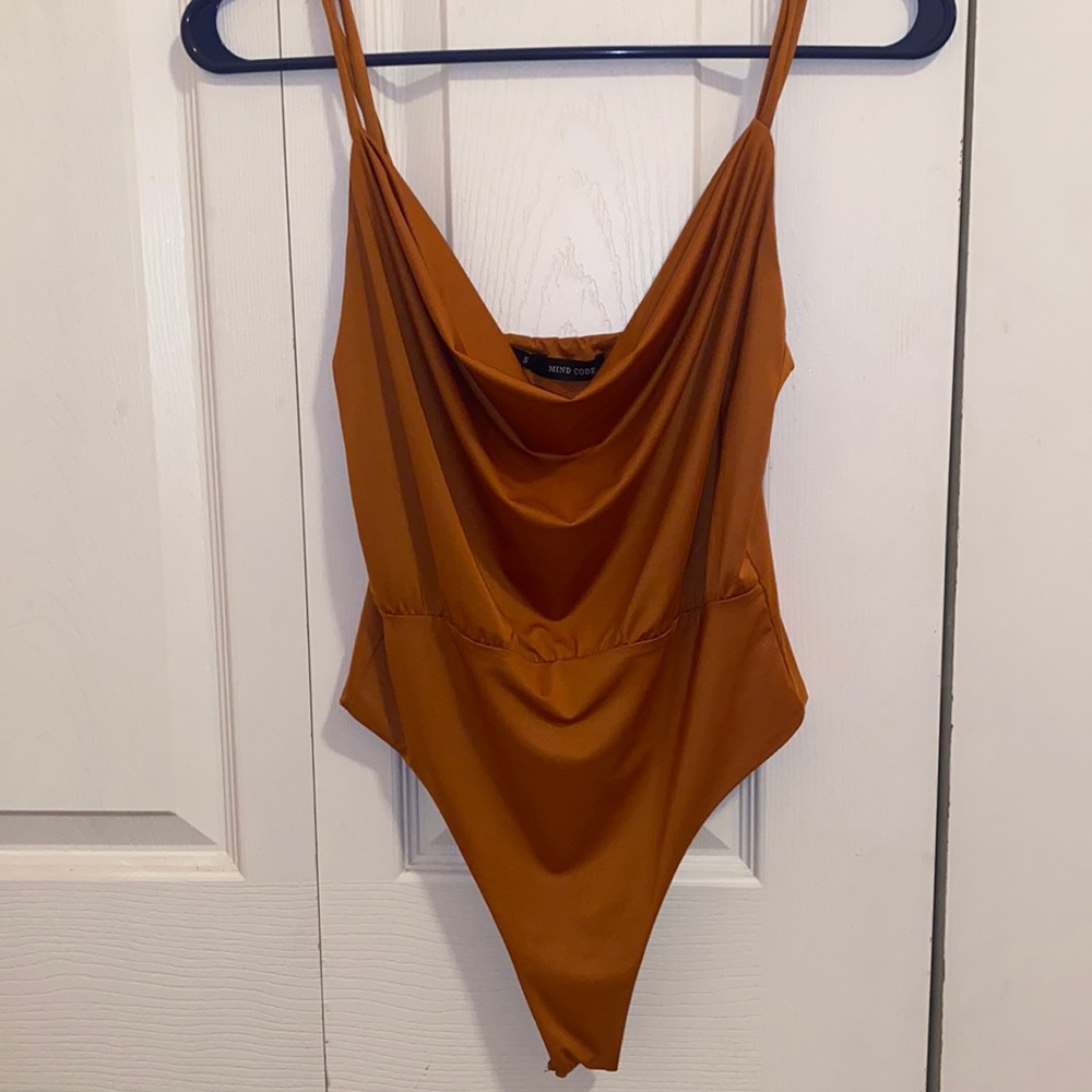 Cowl neck bodysuit